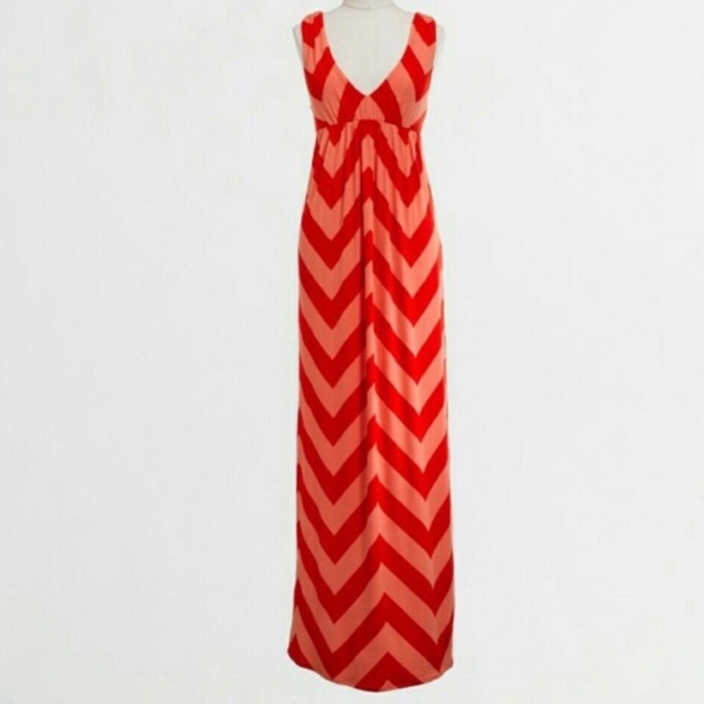 J. Crew Chevron Maxi Dress